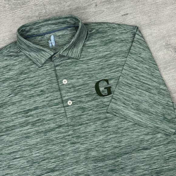 Johnnie O Polo Shirt Mens Medium Featherweight Golf Performance UPF 50 Stretch - Picture 1 of 11